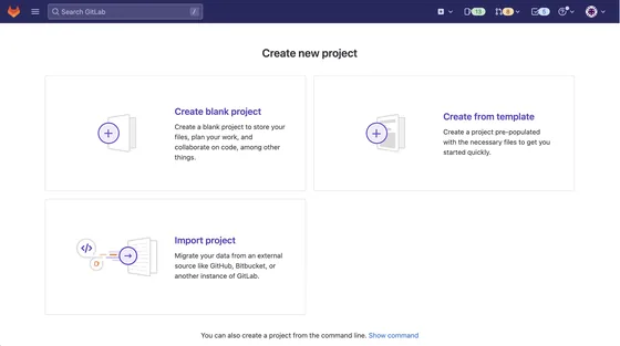 Trajectory frame 2: create-project page